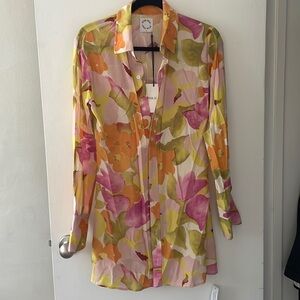 With Jean button down dress